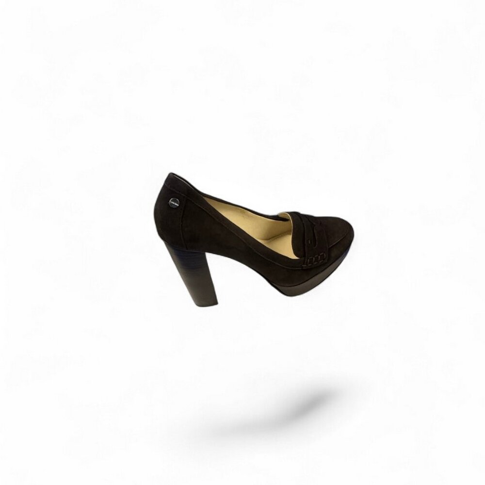Calvin Klein Lady's Shoes - Lorrie Suede Dark Brown Sz 6M